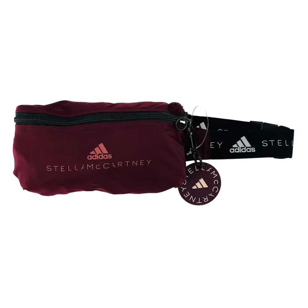 Adidas Stella McCartney Red Floral Gym Sack Backpack Waist Bag Packable